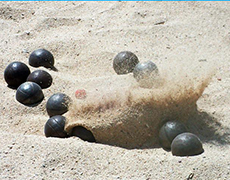 bocce sulla spiaggia